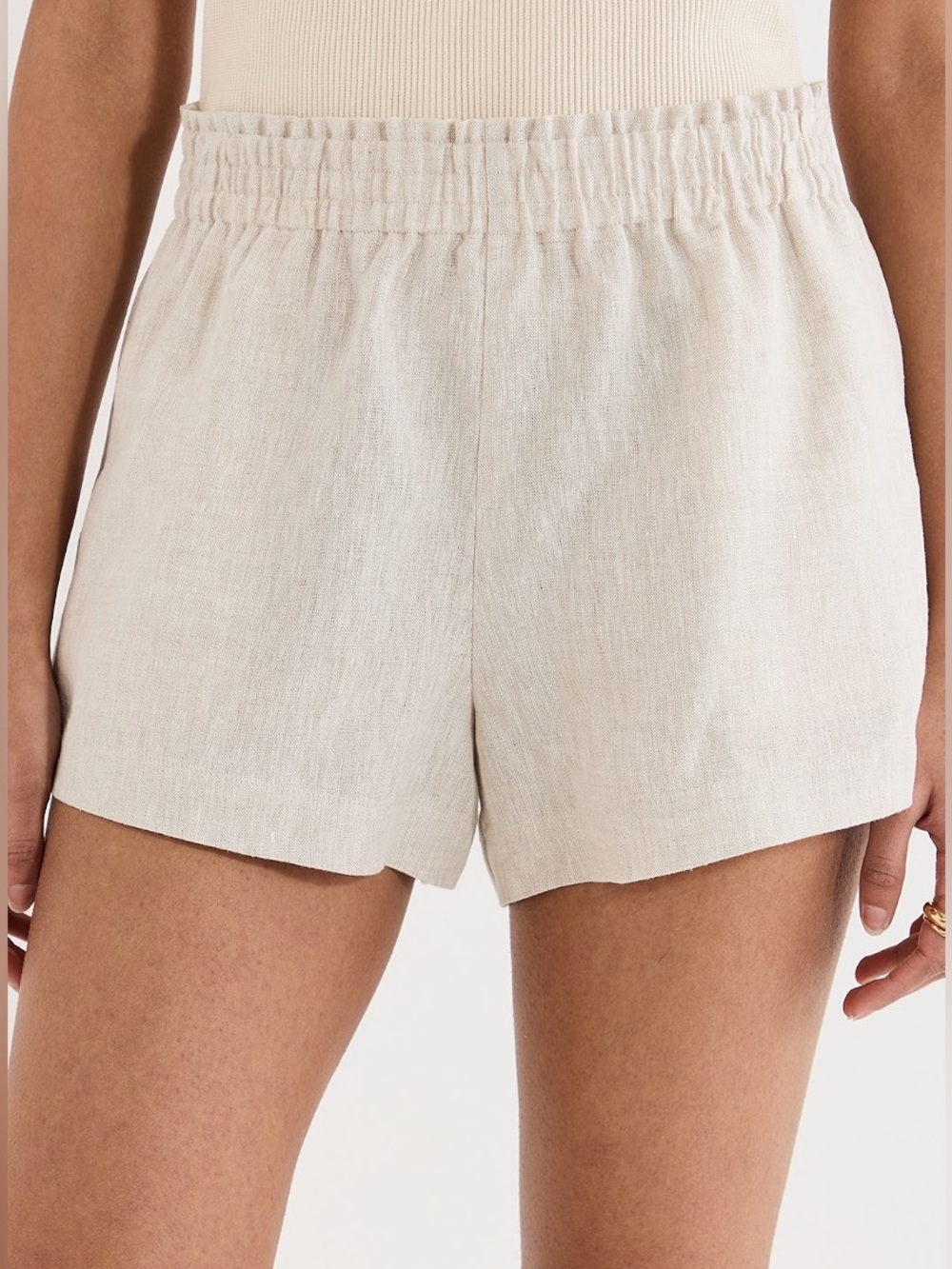 Reformation Mila Linen Shorts